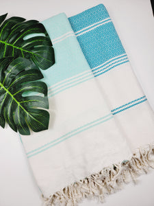 Turkish Towel - Easy Carry Quick Dry Throw - Mint