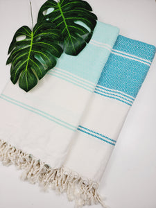 Turkish Towel - Easy Carry Quick Dry Throw - Mint