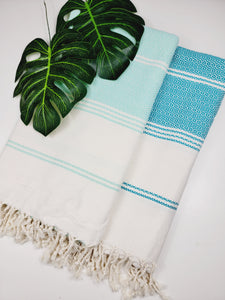 Turkish Towel - Easy Carry Quick Dry Throw - Mint