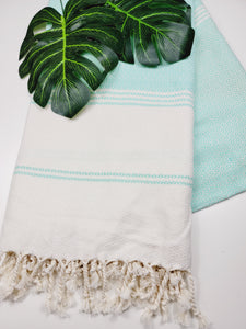 Turkish Towel - Easy Carry Quick Dry Throw - Mint