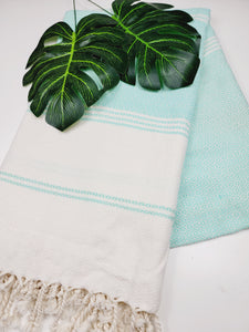 Turkish Towel - Easy Carry Quick Dry Throw - Mint