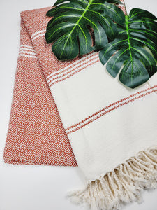 Turkish Towel - Easy Carry Quick Dry Throw - Tabacco