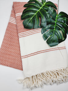 Turkish Towel - Easy Carry Quick Dry Throw - Tabacco