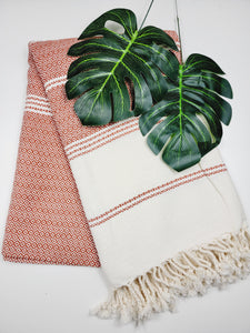 Turkish Towel - Easy Carry Quick Dry Throw - Tabacco