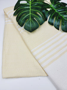 Turkish Towel - Easy Carry Quick Dry Throw - Yellow