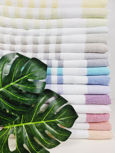 One sided Terry Towel - Sand free beach and Bath towel-NavyishBlack