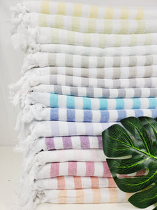 One sided Terry Towel - Sand free beach and Bath towel- Gray