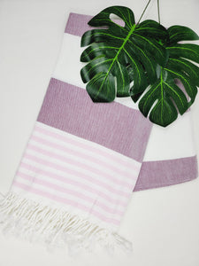 Beach/Bath Turkish Towel Easy carry Quick Dry - Cherry Pink