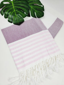 Beach/Bath Turkish Towel Easy carry Quick Dry - Cherry Pink