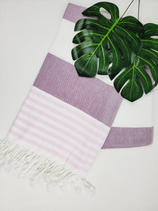 Beach/Bath Turkish Towel Easy carry Quick Dry - Cherry Pink