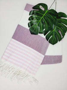 Beach/Bath Turkish Towel Easy carry Quick Dry - Cherry Pink