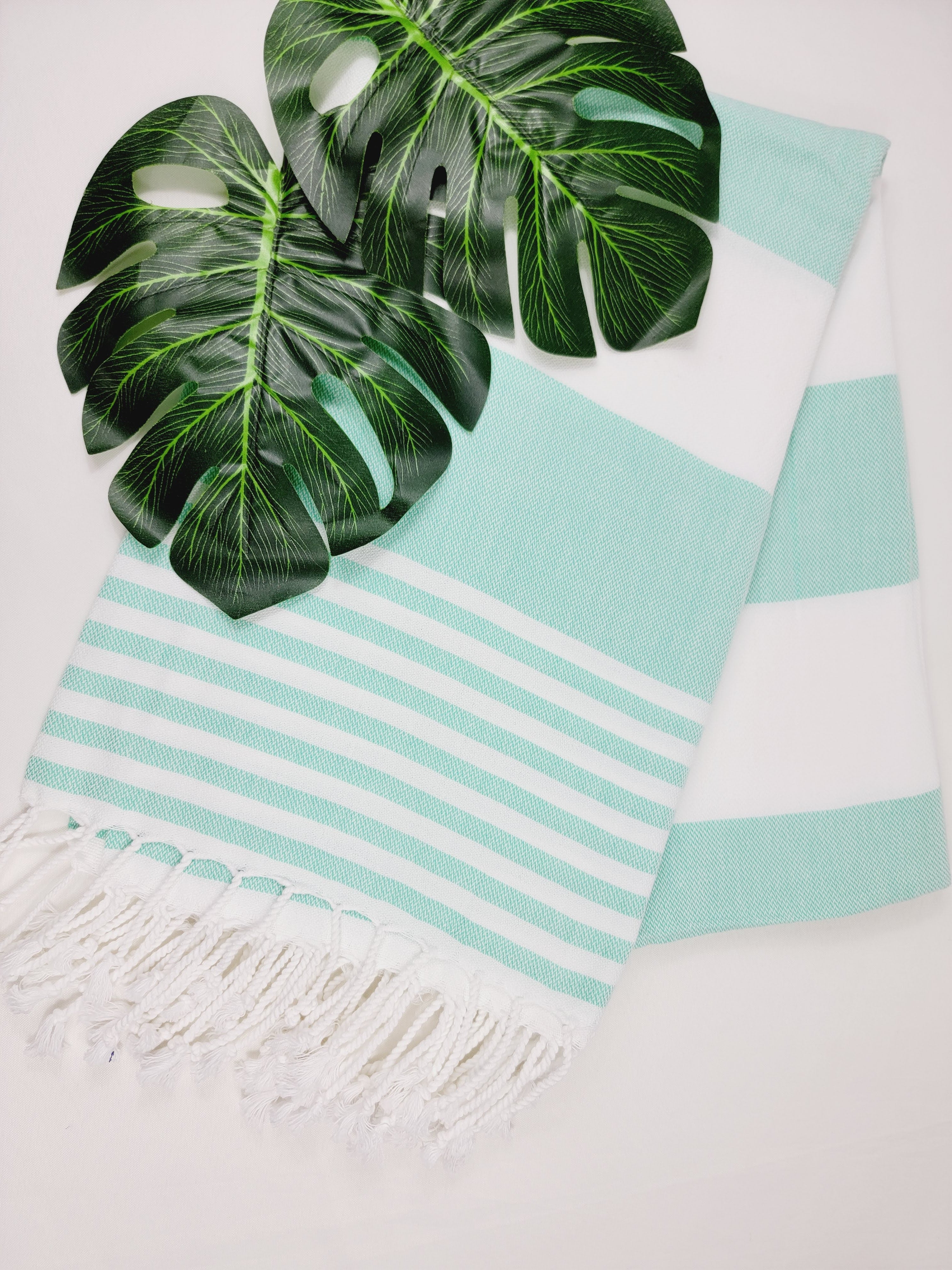 Beach Bath Turkish Towel Easy carry Quick Dry Mint EBRU Home