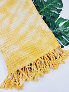 Bath Towel, Waffle Towel, Turkish Beach Towel, Handmade Tie dye