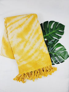 Bath Towel, Waffle Towel, Turkish Beach Towel, Handmade Tie dye