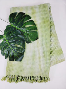 Bath Towel, Waffle Towel, Turkish Beach Towel, Handmade Tie dye
