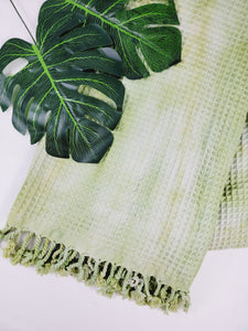 Bath Towel, Waffle Towel, Turkish Beach Towel, Handmade Tie dye