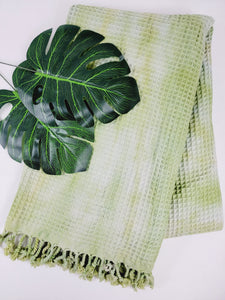Bath Towel, Waffle Towel, Turkish Beach Towel, Handmade Tie dye