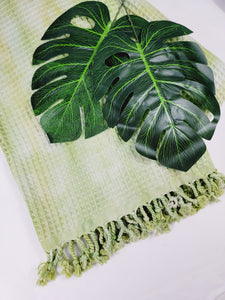 Bath Towel, Waffle Towel, Turkish Beach Towel, Handmade Tie dye