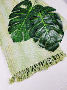 Bath Towel, Waffle Towel, Turkish Beach Towel, Handmade Tie dye