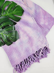 Bath Towel, Waffle Towel, Turkish Beach Towel, Handmade Tie dye