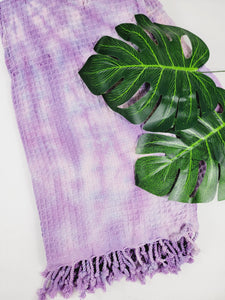 Bath Towel, Waffle Towel, Turkish Beach Towel, Handmade Tie dye