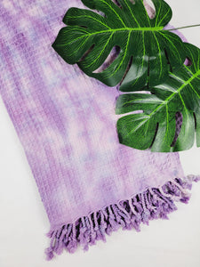 Bath Towel, Waffle Towel, Turkish Beach Towel, Handmade Tie dye