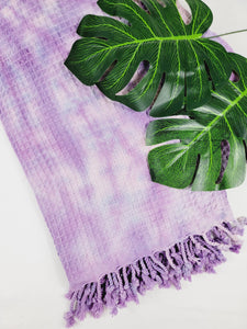 Bath Towel, Waffle Towel, Turkish Beach Towel, Handmade Tie dye