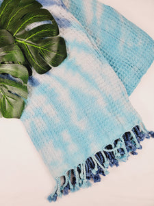Bath Towel, Waffle Towel, Turkish Beach Towel, Handmade Tie dye