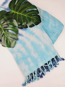 Bath Towel, Waffle Towel, Turkish Beach Towel, Handmade Tie dye