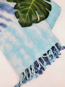 Bath Towel, Waffle Towel, Turkish Beach Towel, Handmade Tie dye