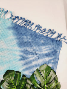 Bath Towel, Waffle Towel, Turkish Beach Towel, Handmade Tie dye