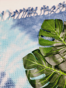 Bath Towel, Waffle Towel, Turkish Beach Towel, Handmade Tie dye
