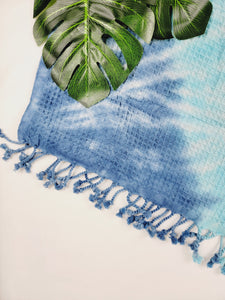 Bath Towel, Waffle Towel, Turkish Beach Towel, Handmade Tie dye