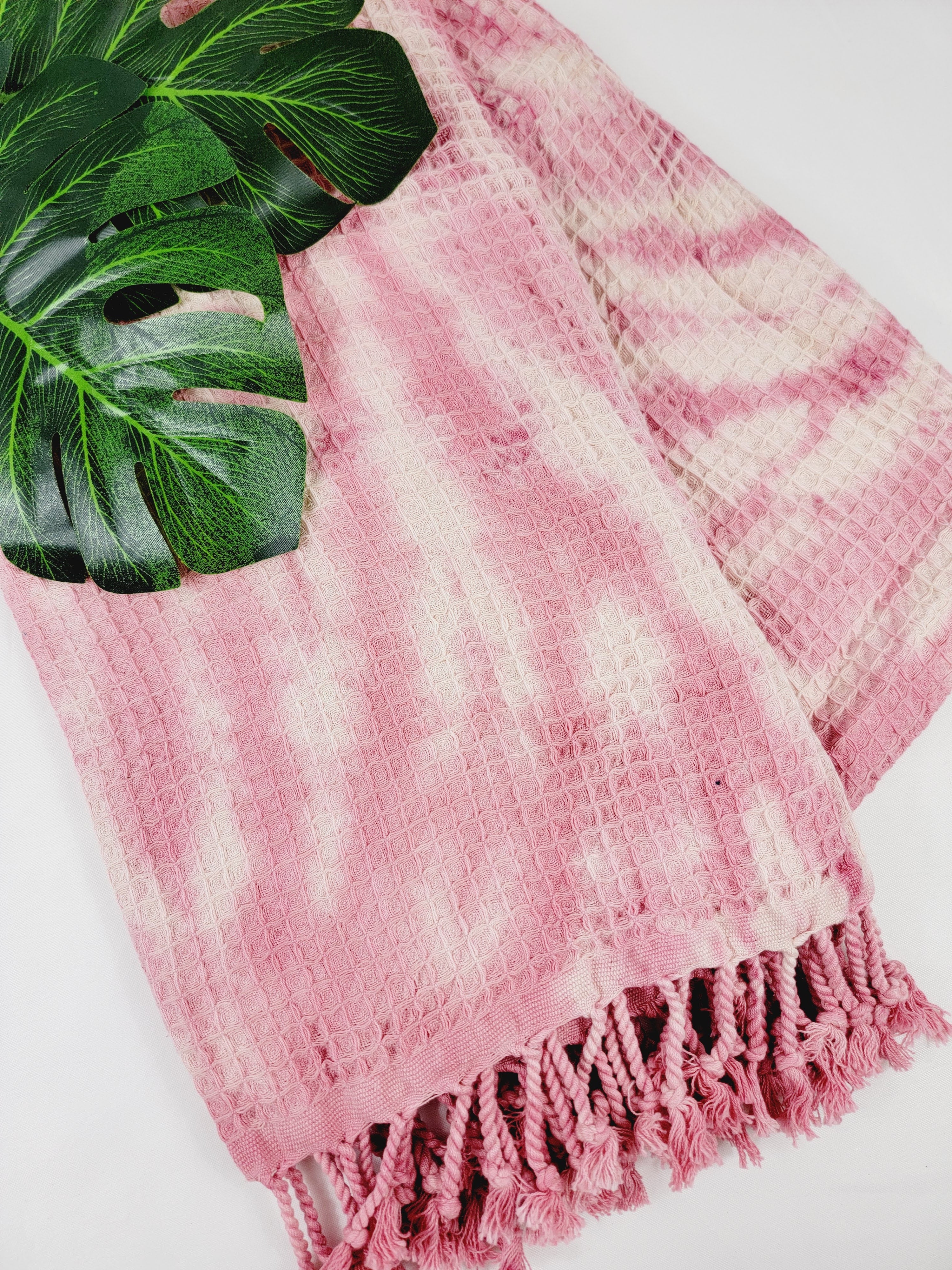 Bath Towel, Waffle Towel, Turkish Beach Towel, Handmade Tie dye