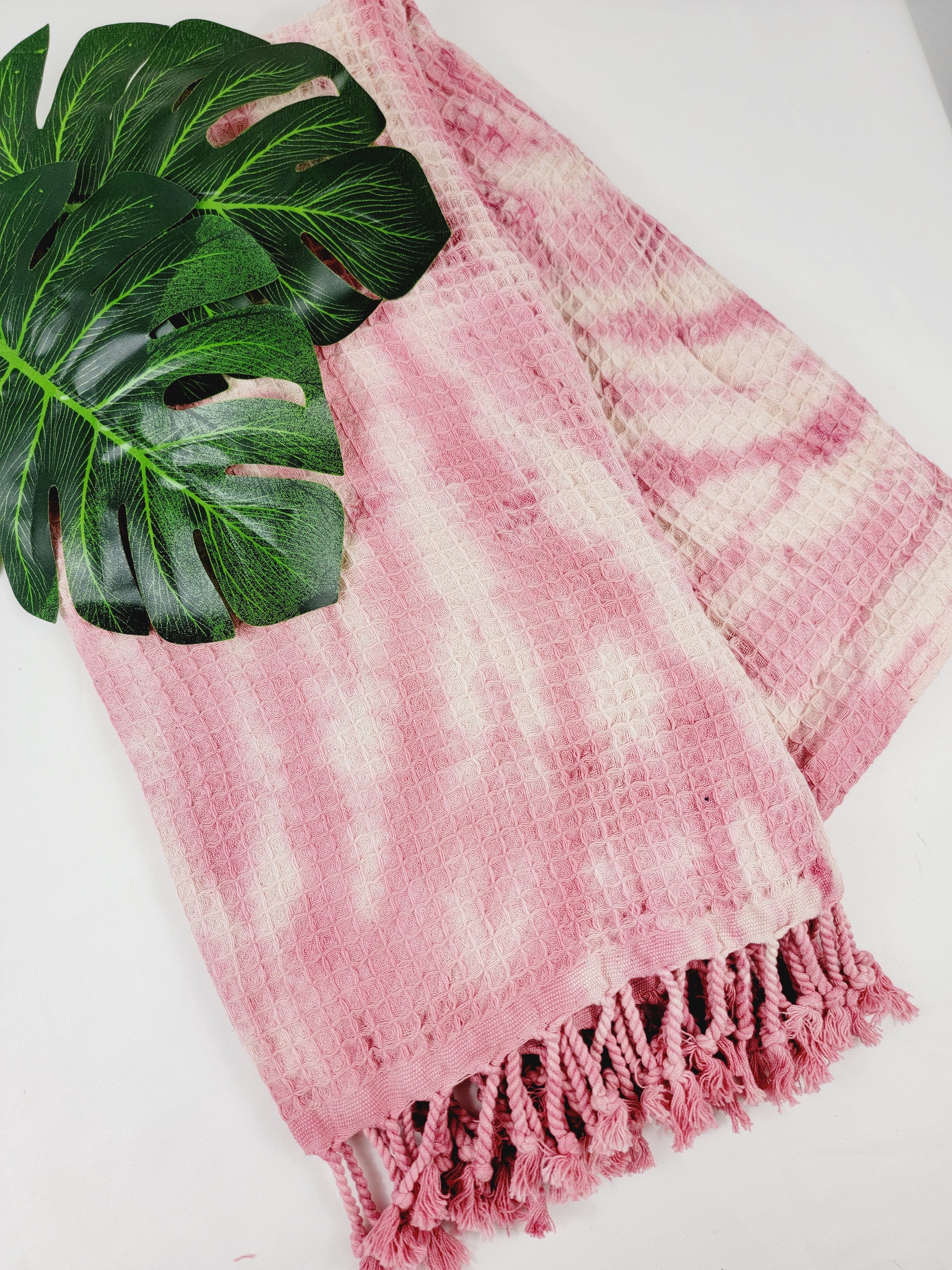 Bath Towel, Waffle Towel, Turkish Beach Towel, Handmade Tie dye