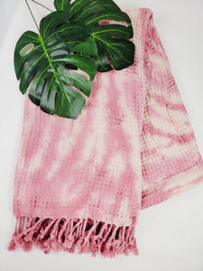 Bath Towel, Waffle Towel, Turkish Beach Towel, Handmade Tie dye