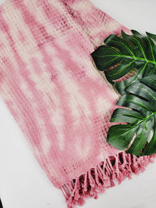 Bath Towel, Waffle Towel, Turkish Beach Towel, Handmade Tie dye