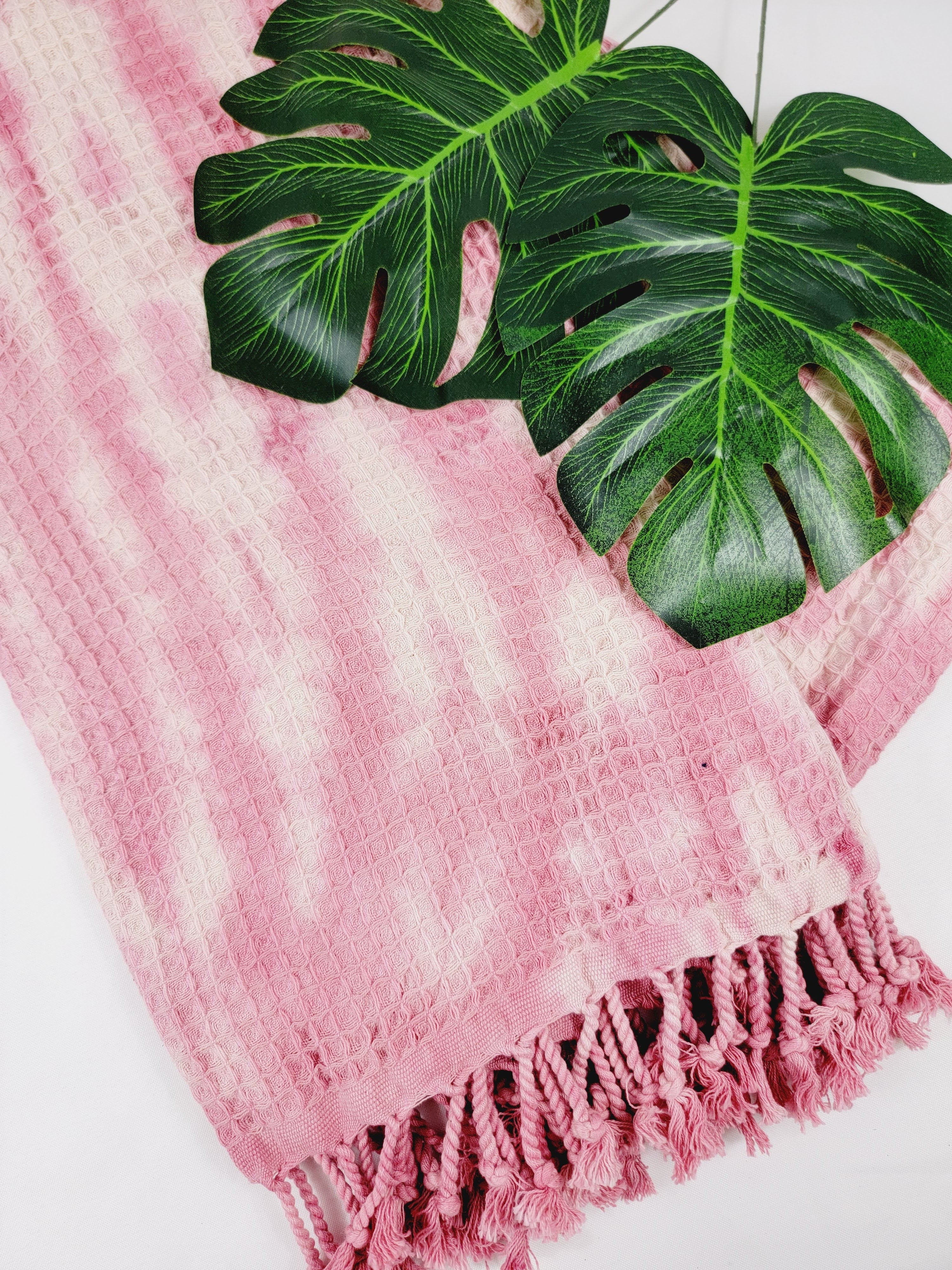 Bath Towel, Waffle Towel, Turkish Beach Towel, Handmade Tie dye