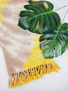 Bath Towel, Waffle Towel, Turkish Beach Towel, Handmade Tie dye