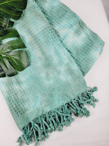 Bath Towel, Waffle Towel, Turkish Beach Towel, Handmade Tie dye
