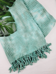 Bath Towel, Waffle Towel, Turkish Beach Towel, Handmade Tie dye