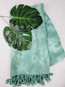 Bath Towel, Waffle Towel, Turkish Beach Towel, Handmade Tie dye
