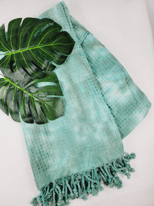Bath Towel, Waffle Towel, Turkish Beach Towel, Handmade Tie dye