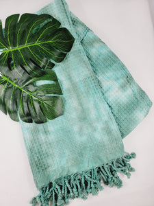 Bath Towel, Waffle Towel, Turkish Beach Towel, Handmade Tie dye