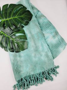 Bath Towel, Waffle Towel, Turkish Beach Towel, Handmade Tie dye