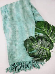 Bath Towel, Waffle Towel, Turkish Beach Towel, Handmade Tie dye