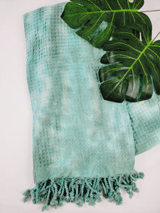 Bath Towel, Waffle Towel, Turkish Beach Towel, Handmade Tie dye