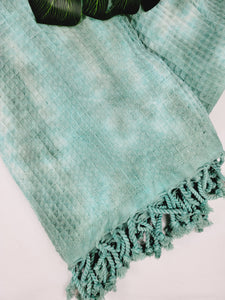 Bath Towel, Waffle Towel, Turkish Beach Towel, Handmade Tie dye