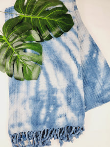Bath Towel, Waffle Towel, Turkish Beach Towel, Handmade Tie dye