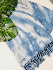 Bath Towel, Waffle Towel, Turkish Beach Towel, Handmade Tie dye